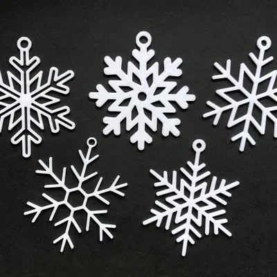 Bộ Đồ Trang Trí Giáng Sinh Hình Bông Tuyết