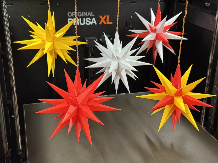 Ngôi Sao Giáng Sinh - Trang Trí 3D In Được, Có Đèn - Image 2