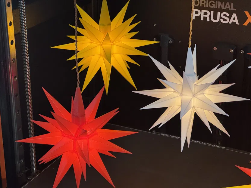 Ngôi Sao Giáng Sinh - Trang Trí 3D In Được, Có Đèn - Image 4