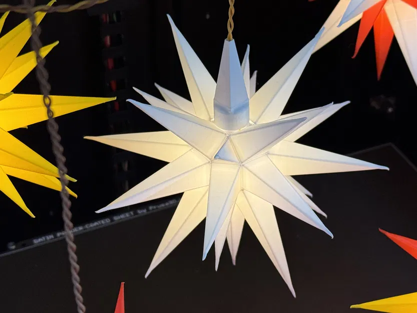 Ngôi Sao Giáng Sinh - Trang Trí 3D In Được, Có Đèn - Image 5