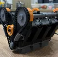 Mô hình động cơ V6 | Piston, Van & Dây xích thời gian Chức năng - Thumbnail 1