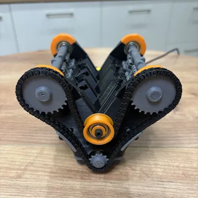 Mô hình động cơ V6 | Piston, Van & Dây xích thời gian Chức năng