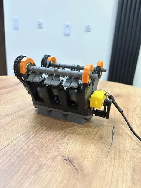 Mô hình động cơ V6 | Piston, Van & Dây xích thời gian Chức năng - Image 4