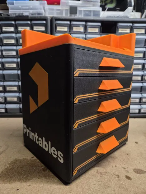 Tủ Lưu Trữ 5 Ngăn Kéo Gridfinity Gen. 2 - Chủ đề Printables - Image 1