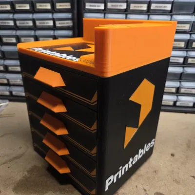 Tủ Lưu Trữ 5 Ngăn Kéo Gridfinity Gen. 2 - Chủ đề Printables