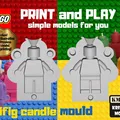 Khuôn nến hình lego minifig - Thumbnail 2