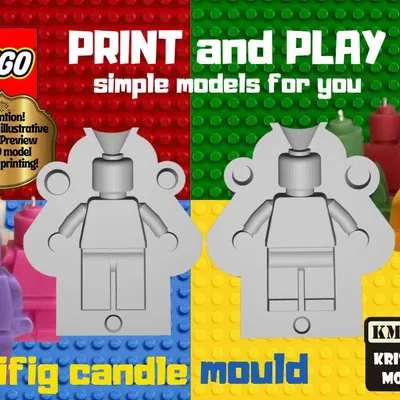 Khuôn nến hình lego minifig
