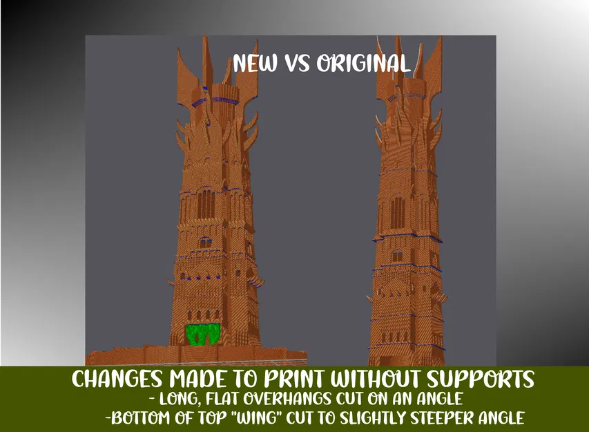 Tháp Orthanc: Phiên bản "Thick" (Không cần support!) - Image 8