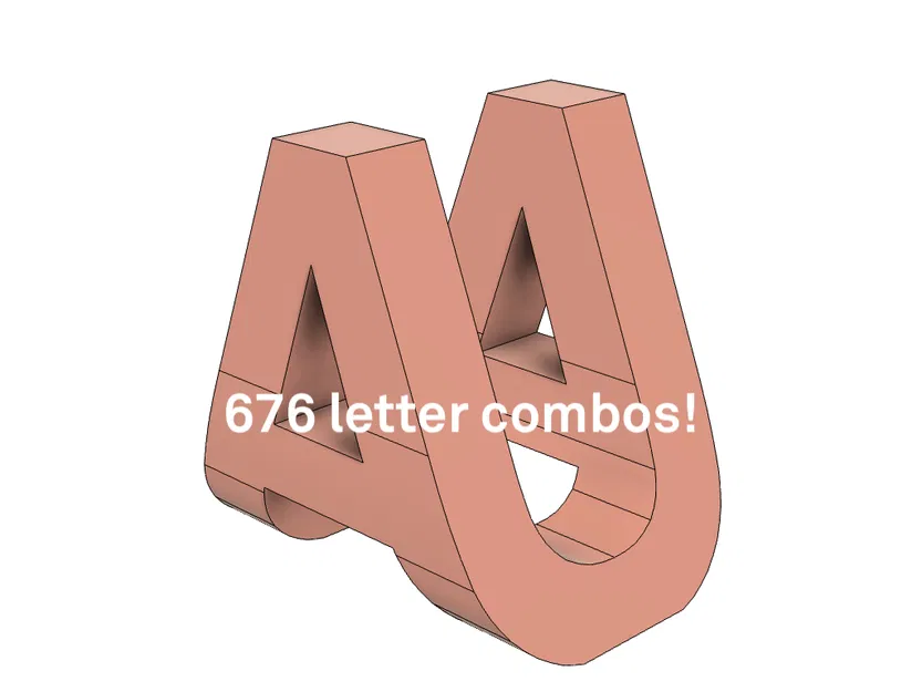 Chữ Cái Âm Bản / Chữ Cái Đôi - Image 1