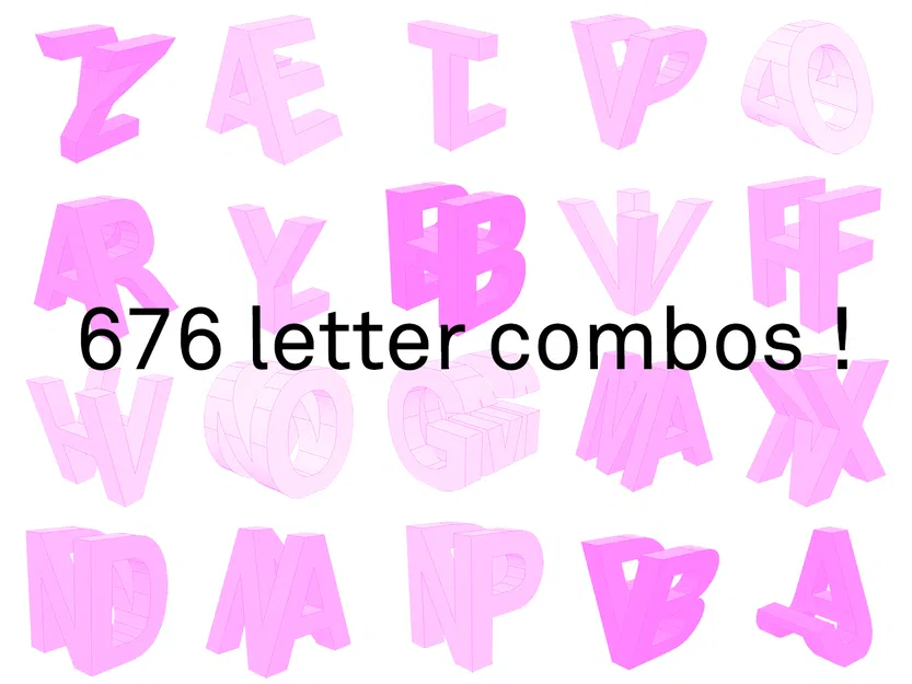 Chữ Cái Âm Bản / Chữ Cái Đôi - Image 2