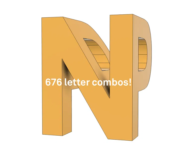 Chữ Cái Âm Bản / Chữ Cái Đôi - Image 4