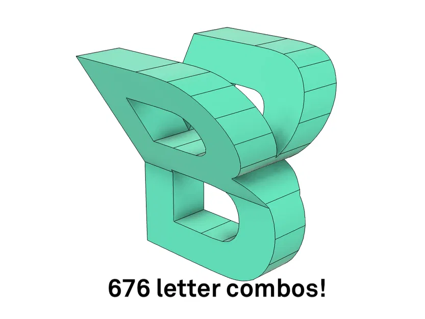 Chữ Cái Âm Bản / Chữ Cái Đôi - Image 7