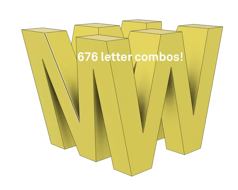 Chữ Cái Âm Bản / Chữ Cái Đôi - Image 14