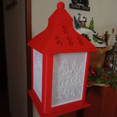 Lồng Đèn Giáng Sinh Kèm Ảnh Litophane