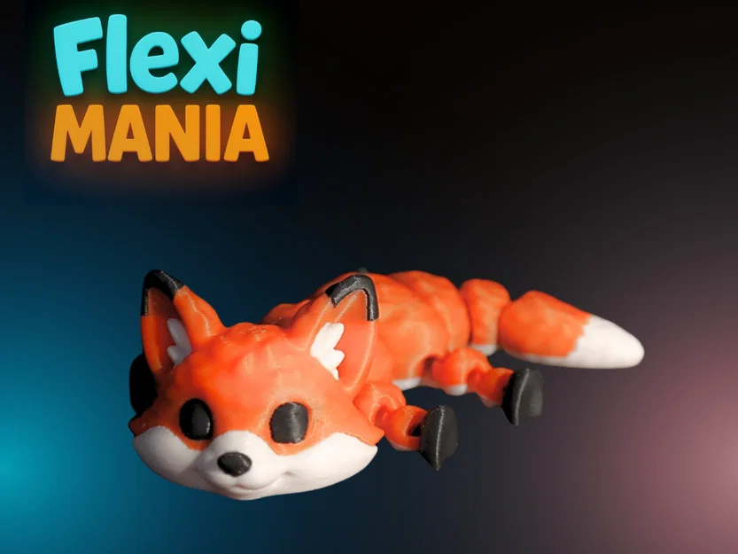 Cáo Rắn Khớp Nối 3D - Đồ Chơi Động Vật In Được - Image 2