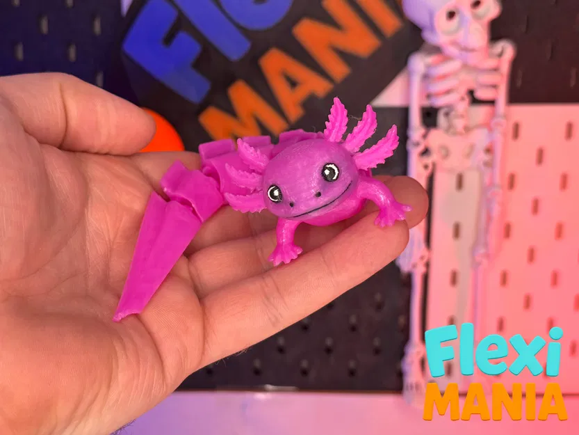 Axolotl Uốn Dẻo | Axolotl Khớp Nối Một Mảnh Siêu Cưng - Image 2