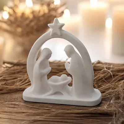 Bộ Tượng Chúa Hài Đồng - Trang Trí Giáng Sinh Tối Giản