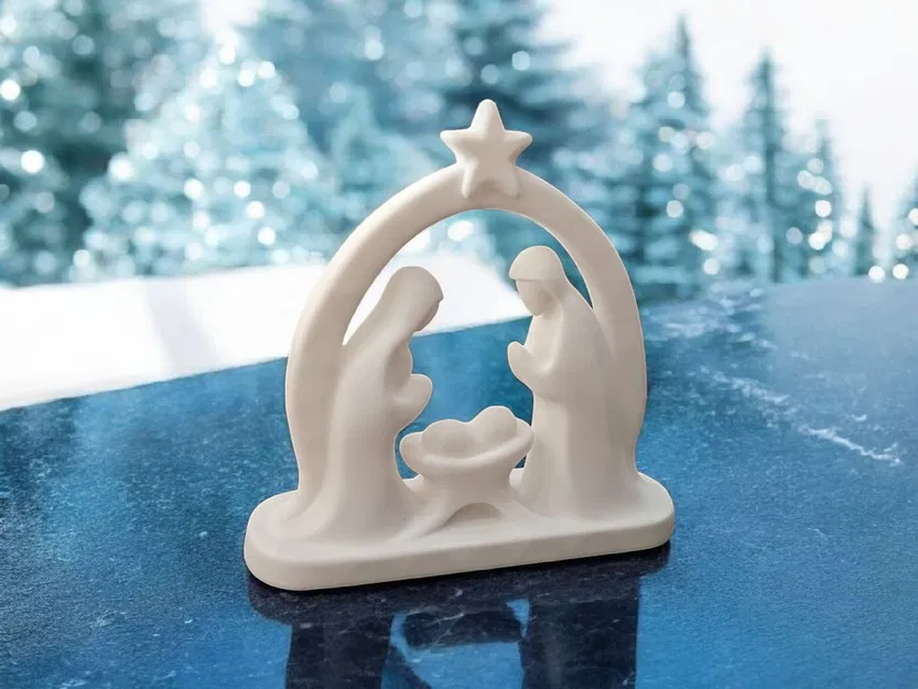 Bộ Tượng Chúa Hài Đồng - Trang Trí Giáng Sinh Tối Giản - Image 2