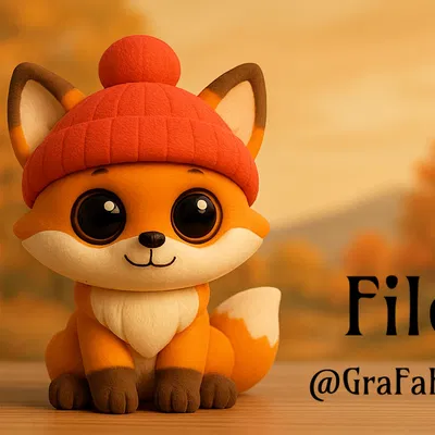 Thế Giới Nhỏ Của Filo. Mô Hình Cáo Dễ Thương STL