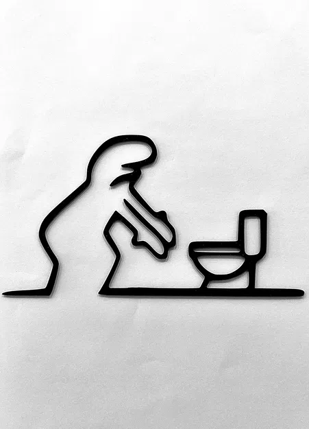 Móc Treo Cửa Nhà Vệ Sinh "WC" Vui Nhộn – La Linea Balum 136 - Image 2