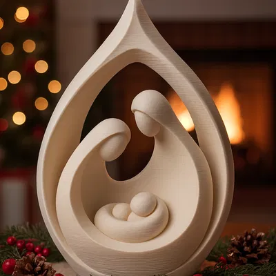 The Minimal Nativity - Mẫu Hang Đá Giáng Sinh Tối Giản