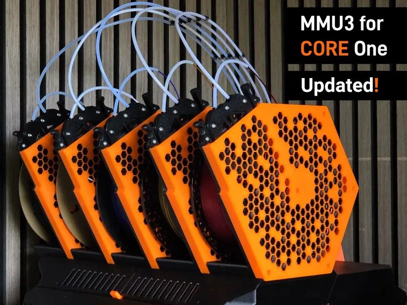 Giá đỡ cuộn & Bộ đệm cho CORE One MMU3 Phiên bản Cộng đồng - Image 1