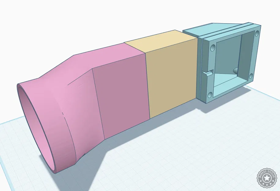 Ống Dẫn Khí Thải xTool S1 40W Lối Ra Cạnh Bên - Image 1