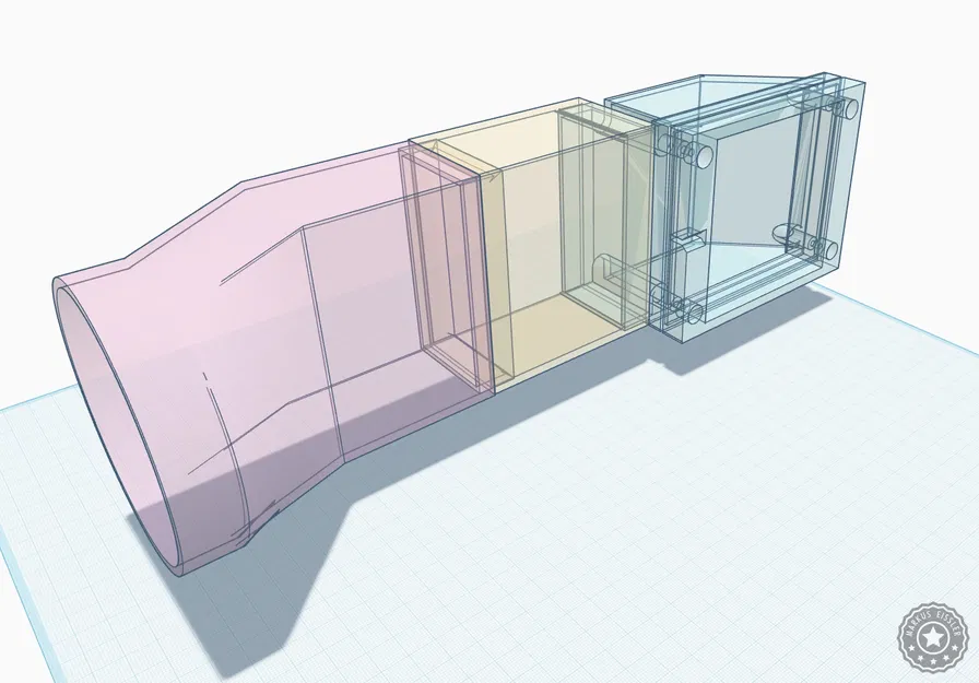 Ống Dẫn Khí Thải xTool S1 40W Lối Ra Cạnh Bên - Image 2