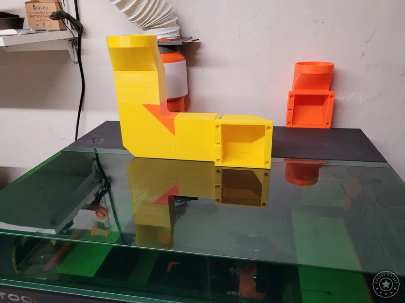 Ống Dẫn Khí Thải xTool S1 40W Lối Ra Cạnh Bên - Image 12