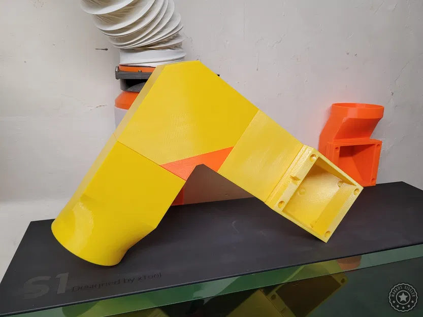 Ống Dẫn Khí Thải xTool S1 40W Lối Ra Cạnh Bên - Image 13