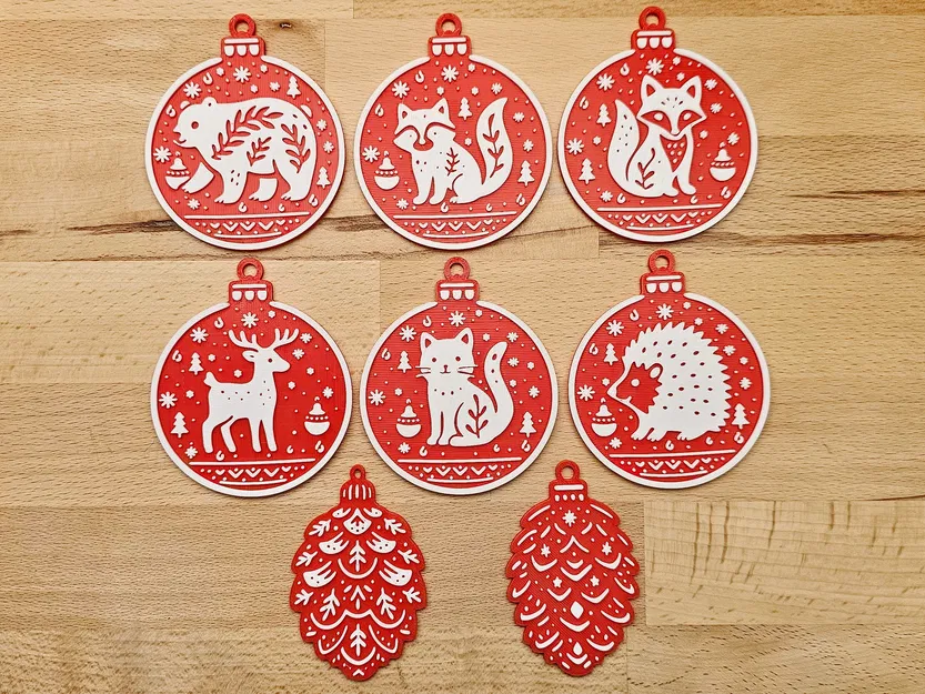 Chùm Châu Giáng Sinh 2025 Set 01 Trang Trí Cây Thông - Image 1