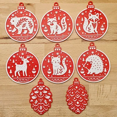 Chùm Châu Giáng Sinh 2025 Set 01 Trang Trí Cây Thông