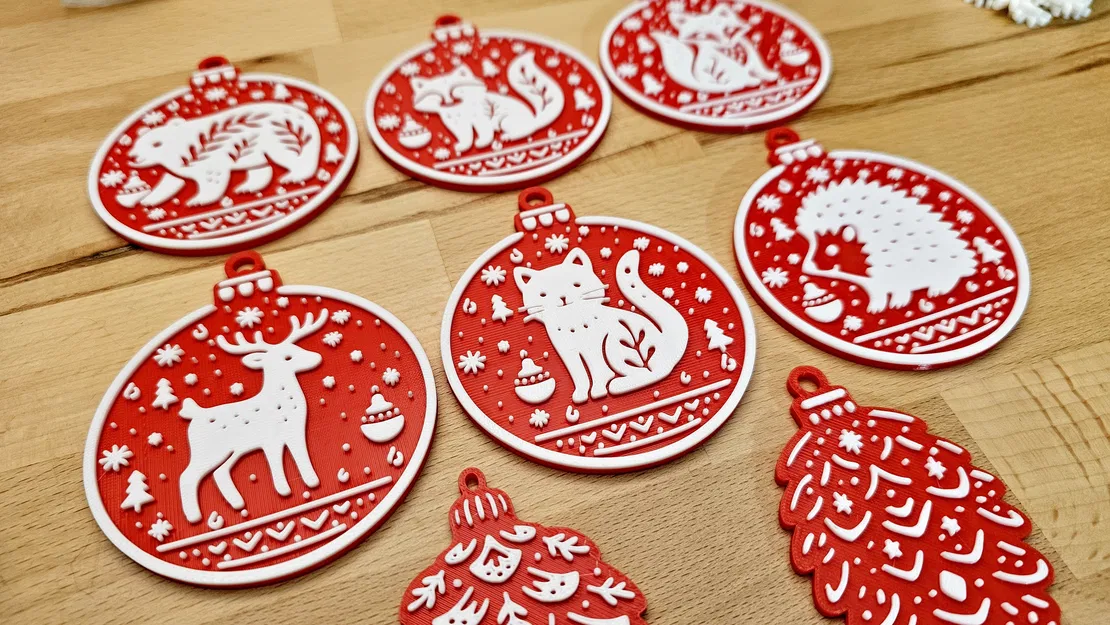 Chùm Châu Giáng Sinh 2025 Set 01 Trang Trí Cây Thông - Image 2