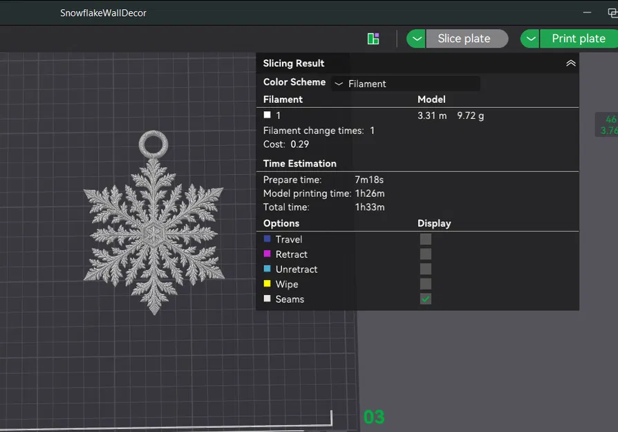 Bộ Trang Trí Tường Và Quả Châu Bông Tuyết - Image 6