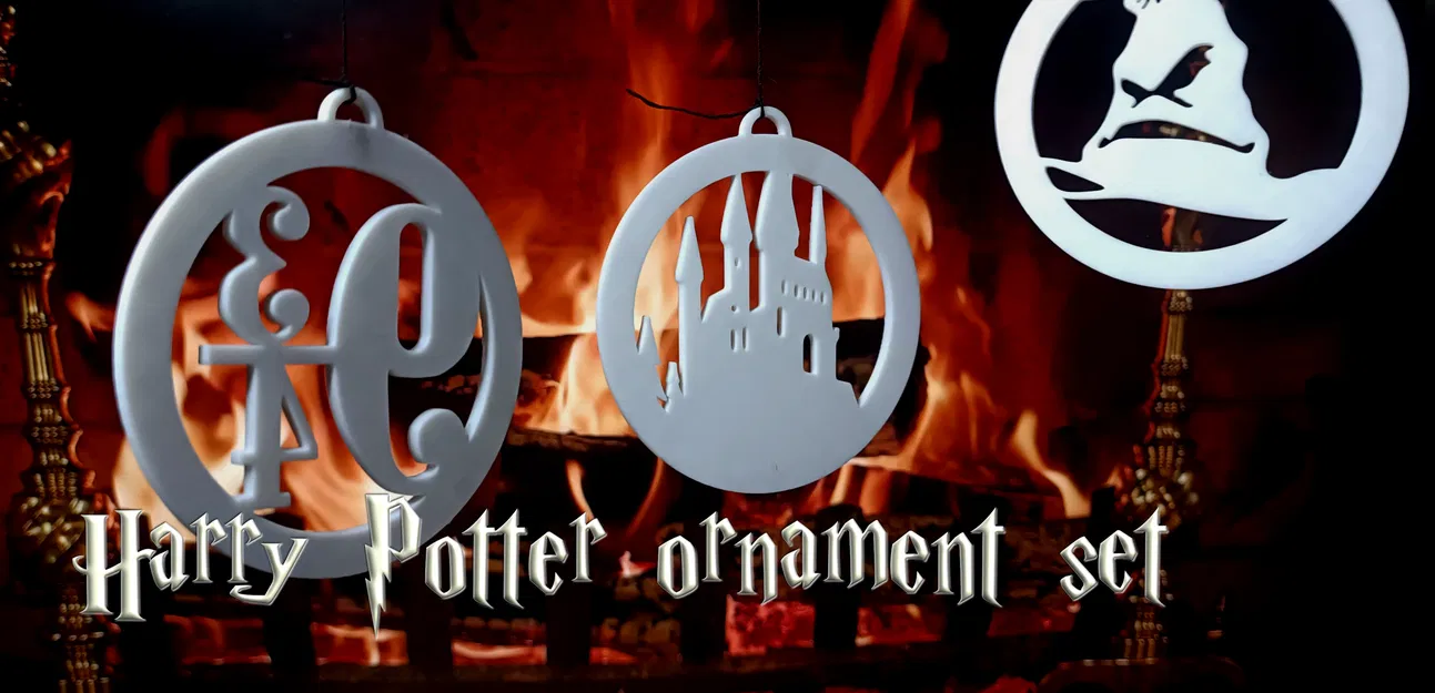 Bộ Đồ Trang Trí Harry Potter In 3D - Image 1