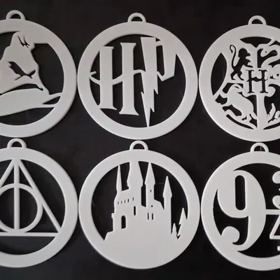 Bộ Đồ Trang Trí Harry Potter In 3D