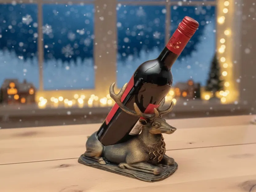 Chân đế giữ chai rượu hình hươu - Image 1