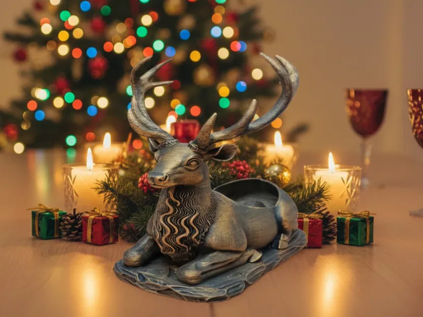 Chân đế giữ chai rượu hình hươu - Image 2