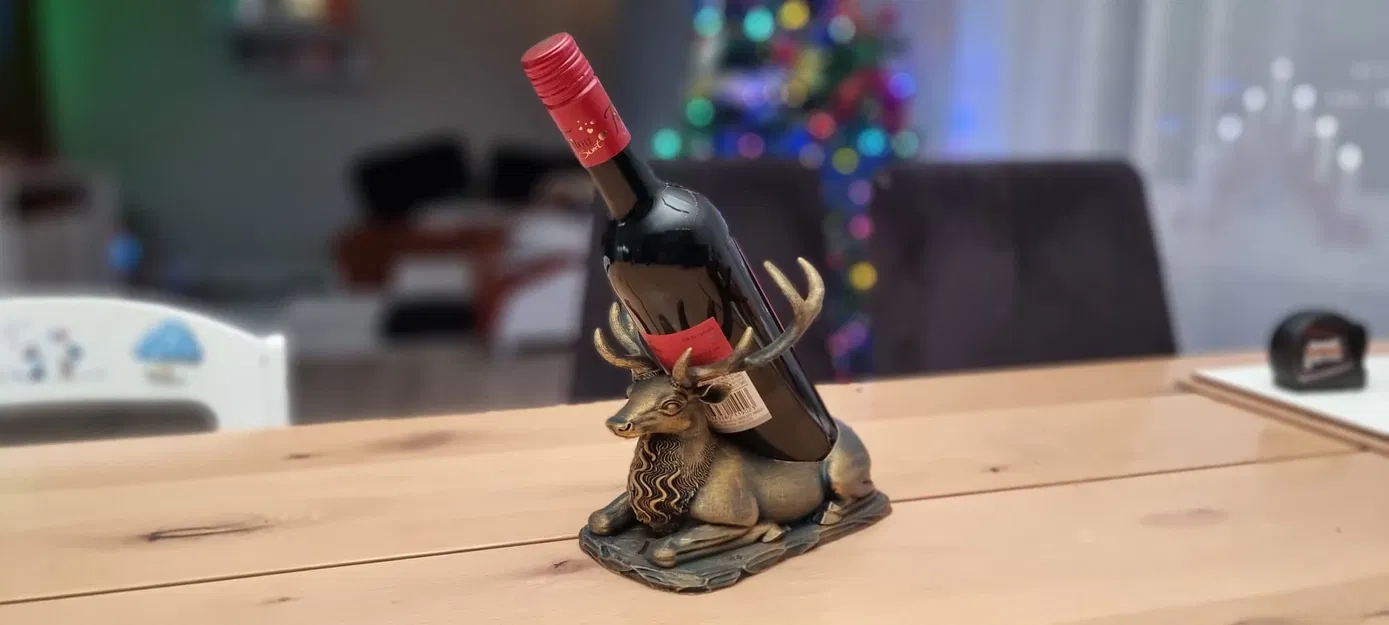Chân đế giữ chai rượu hình hươu - Image 9