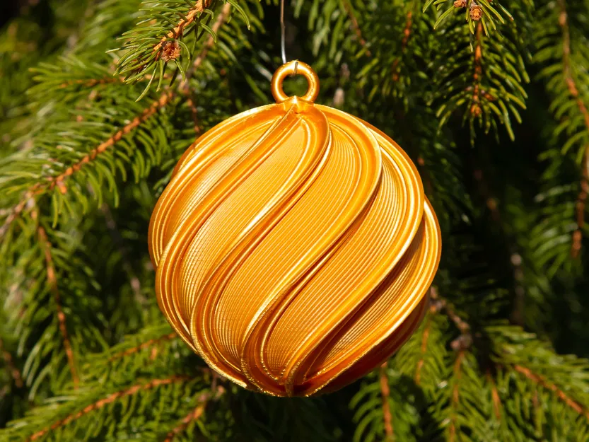 Quả Châu Giáng Sinh Xoắn Ốc Kín 2025 - Image 1