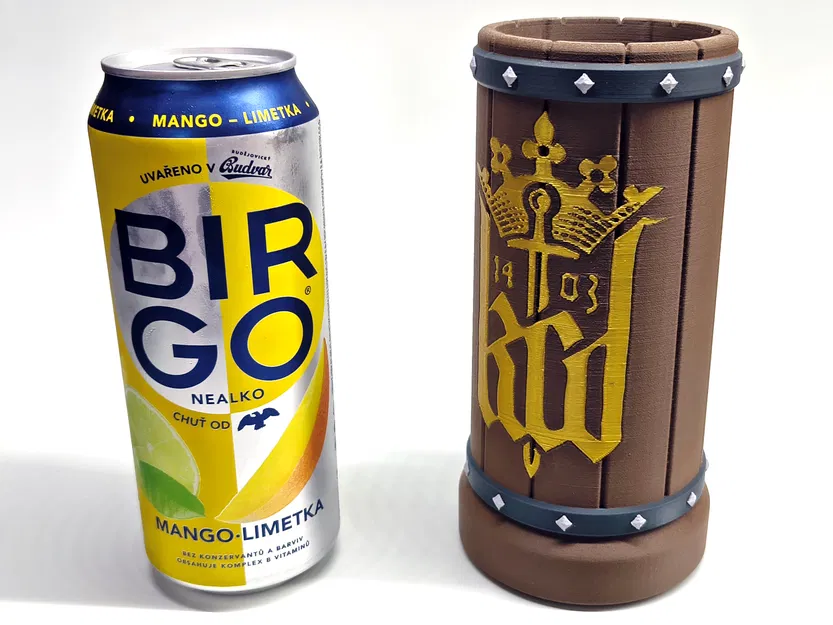 Chân Đế Lon Bia Kiểu Thùng Gỗ & Logo KCD (Kingdom Come: Deliverance) - Image 5