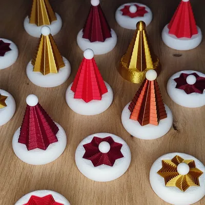 Mũ Giáng Sinh Co Giãn - Dễ In, Tiết Kiệm Vật liệu!