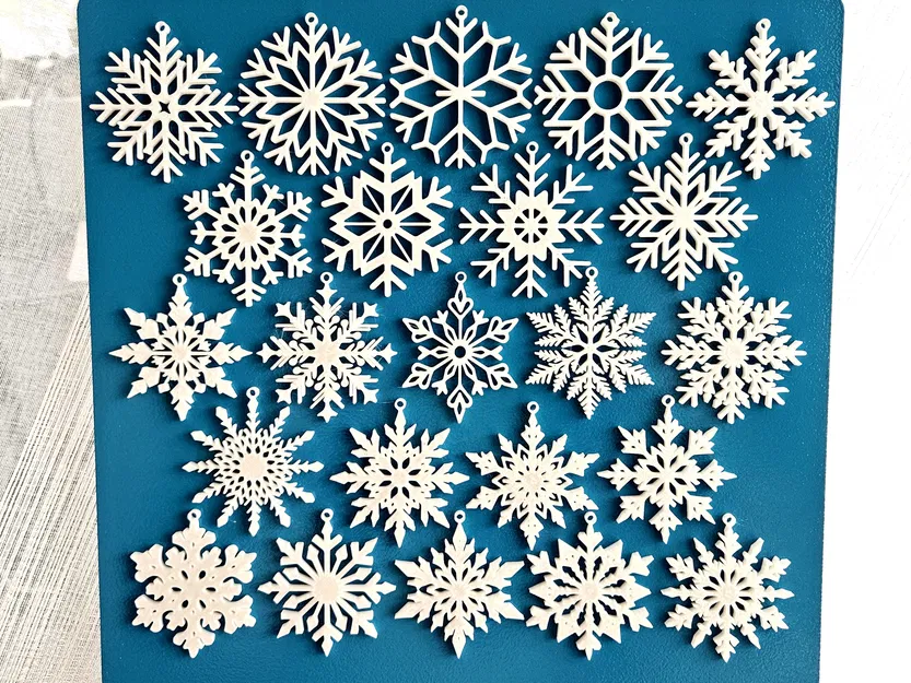 Set 23 Viên Trang Trí Bông Tuyết - Image 1