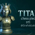 Tượng "Nữ Hoàng" Titan - quân cờ vua - Thumbnail 1