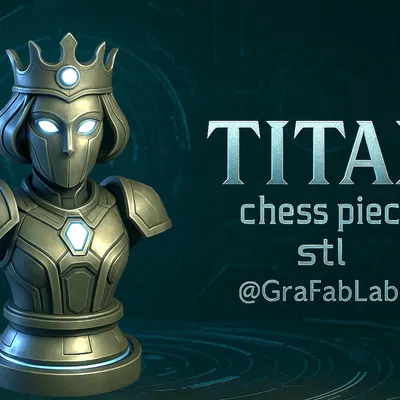 Tượng "Nữ Hoàng" Titan - quân cờ vua