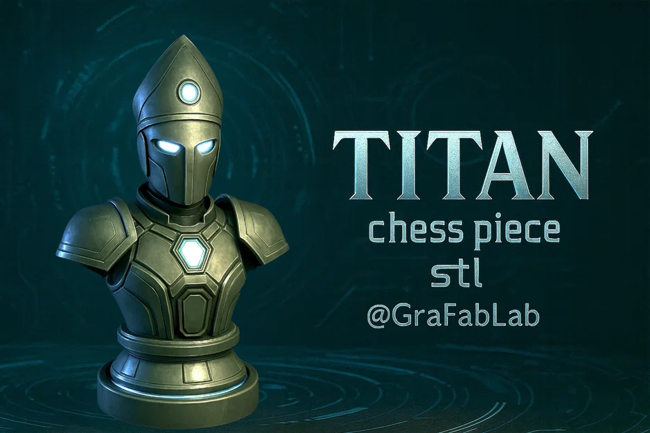 Tượng Mã Titan "Bishop" - quân cờ vua - Image 1
