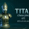 Tượng Mã Titan "Bishop" - quân cờ vua - Thumbnail 1