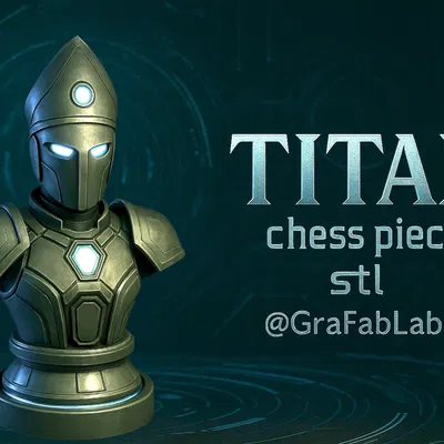 Tượng Mã Titan "Bishop" - quân cờ vua