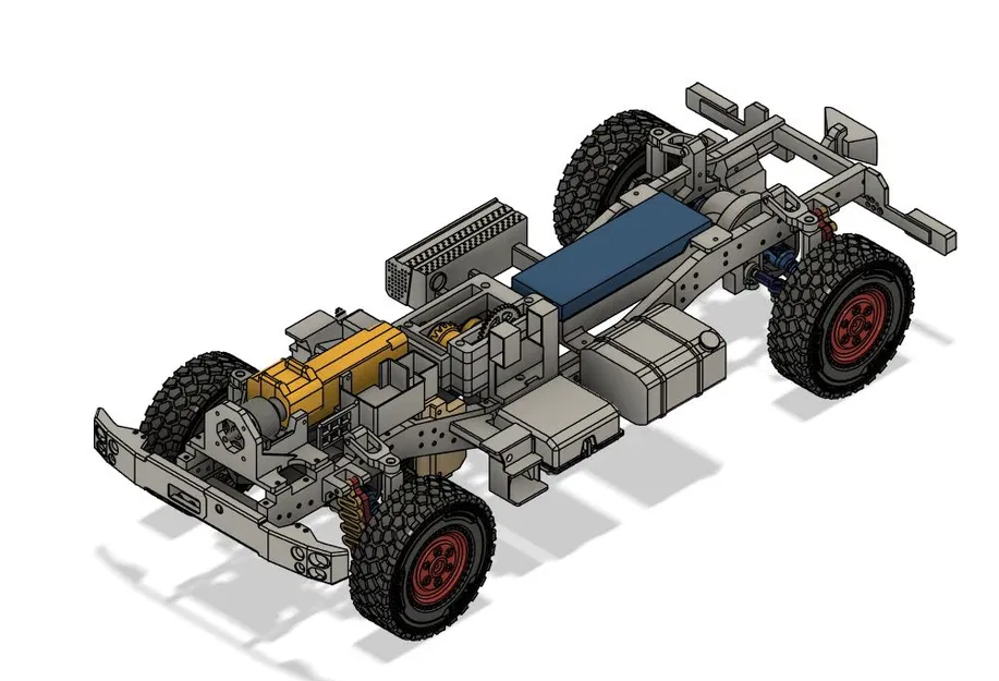 KHUNG SƯỜN UNIMOG RC (model U5023 - 2014) Tỉ lệ 1/10 (XE RC / TẢI RC) - Image 7