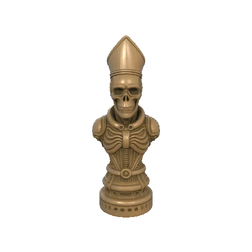 Tượng Giám Mục "Skullset" - Quân Cờ Vua - Image 2